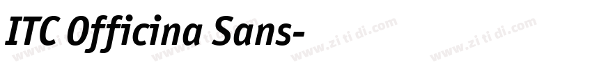 ITC Officina Sans字体转换